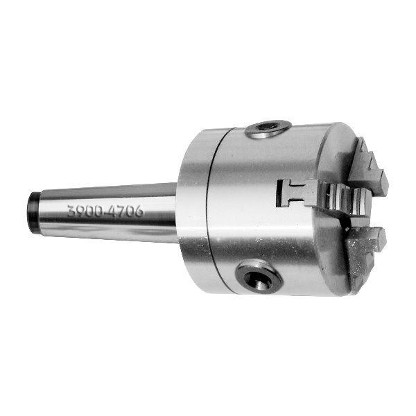 MT2 SHANK 3" 3-JAW LATHE CHUCK (3900-4706)