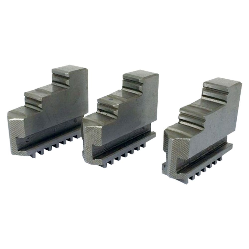 3 PIECE STEEL EXTERNAL HARD JAW SET FOR 8" 3-JAW K11 200 LATHE CHUCK (3900-4738)