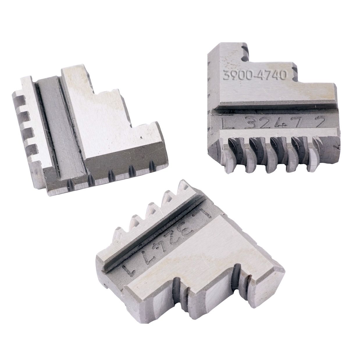 3 PIECE STEEL INTERNAL HARD JAW SET FOR 3" 3-JAW K11 80 LATHE CHUCK (3900-4740)