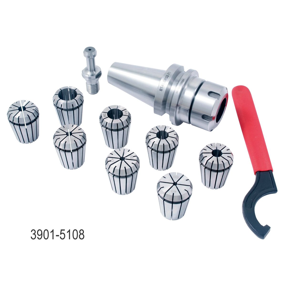 BT-40 ER-32 10 PIECE COLLET & CHUCK SET (3901-5108)