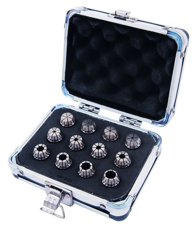 PRO-SERIES 12 PIECE 1-10MM HIGH ACCURACY ER-16 SPRING COLLET SET (3901-5325)