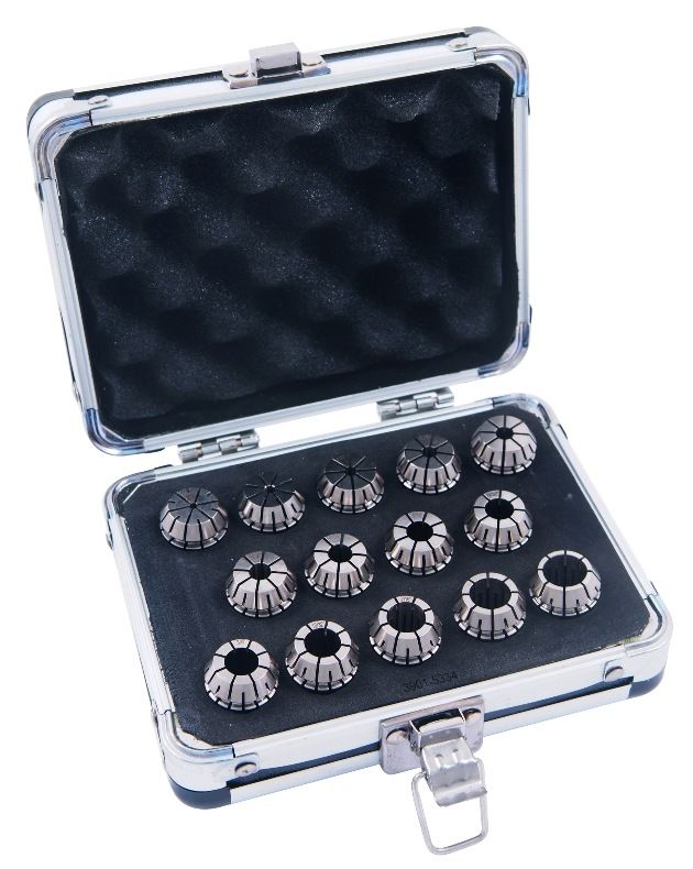 PRO-SERIES 14 PIECE HIGH ACCURACY 3/32-1/2" ER-20 SPRING COLLET SET (3901-5334)