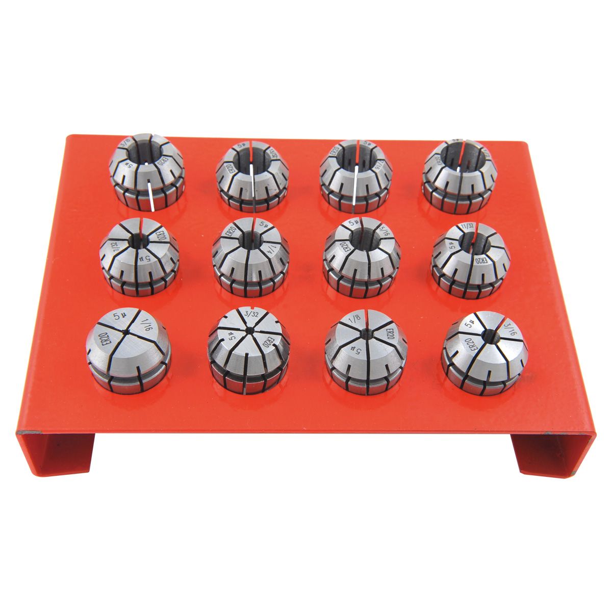 PRO SERIES 12 PIECE ER-20 SPRING COLLET SET WITH RACK (3901-5364)