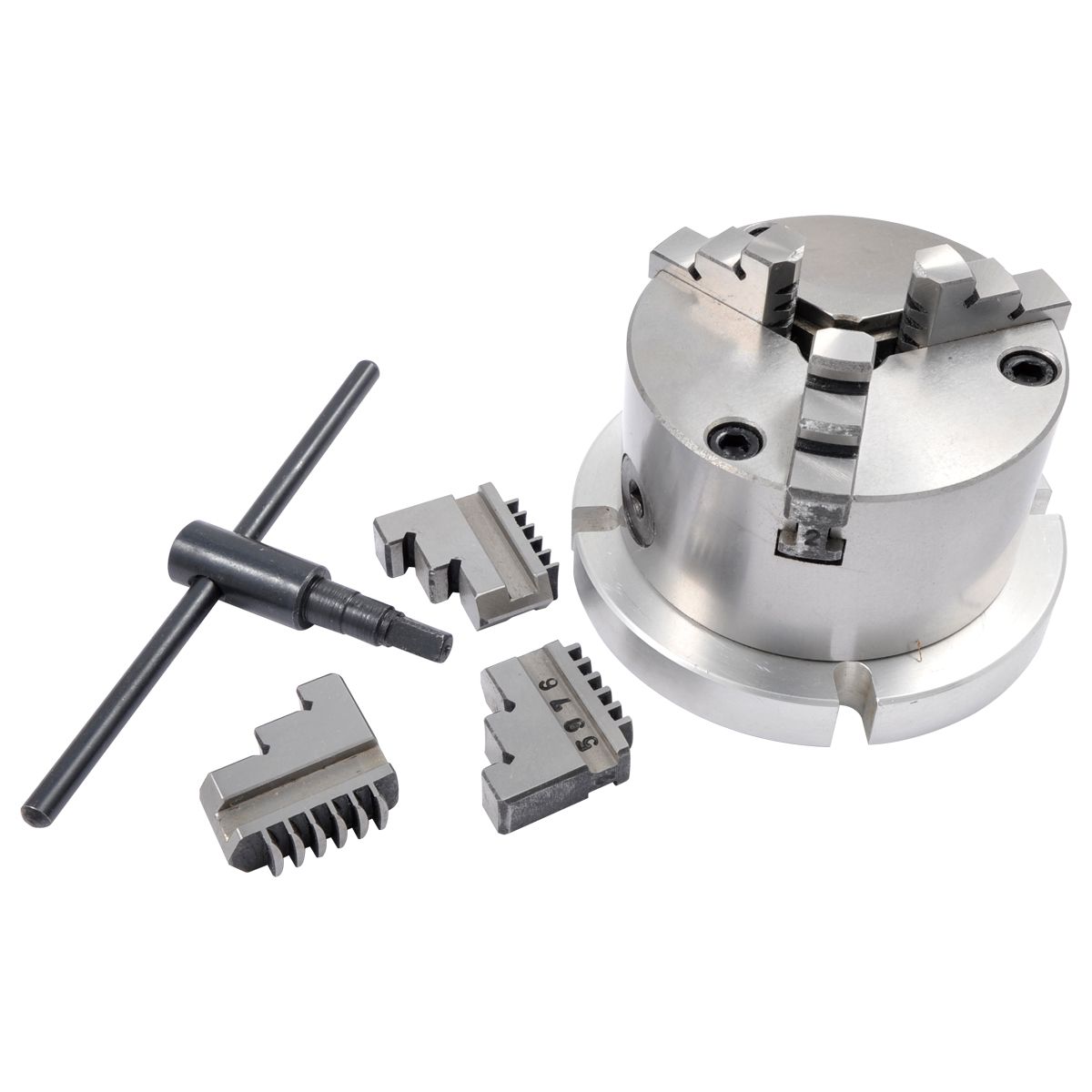 HHIP 3" 3-JAW SELF-CENTERING LATHE CHUCK WITH 5" BACK PLATE (3906-2417)