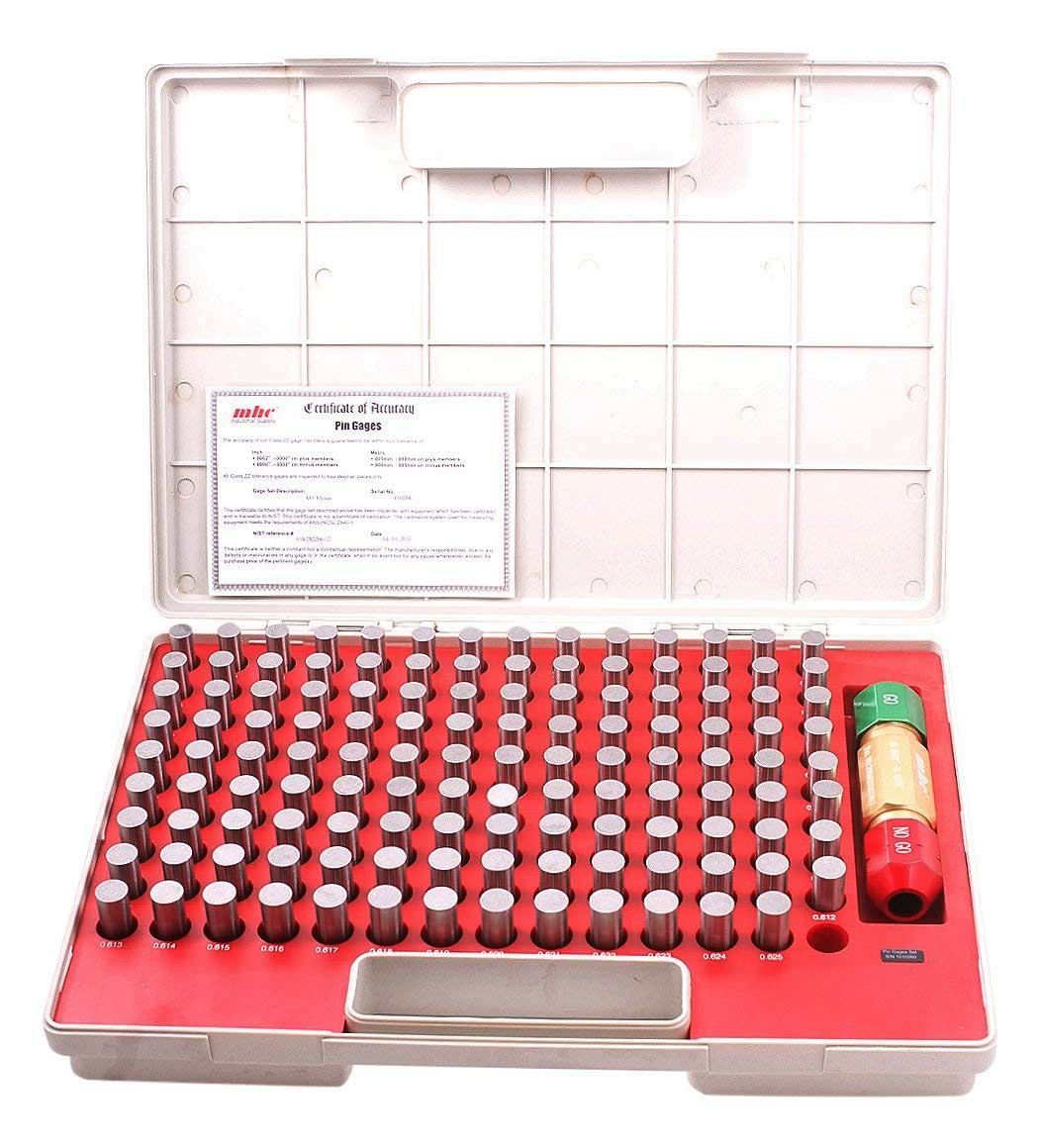 PRO-SERIES 125 PIECE .501-.625" PIN GAGE SET WITH CERTIFICATE (4101-0043)