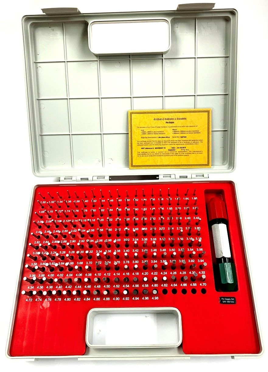 1.30-4.98MM -.005 185 PIECE PIN GAGE SET (4101-1012)