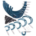 DASQUA 0-12" 12 PIECE HALF ROUND OUTSIDE MICROMETER SET (4112-0203)