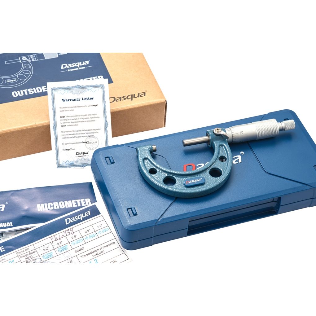 DASQUA 1-2" .001" OUTSIDE MICROMETER (4112-5110)