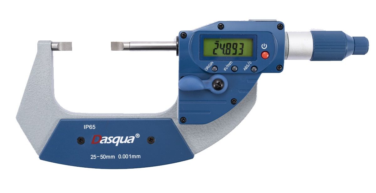 DASQUA 25-50MM/1-2" DIGITAL QUICK-MOVING BLADE MICROMETER (4220-2106)