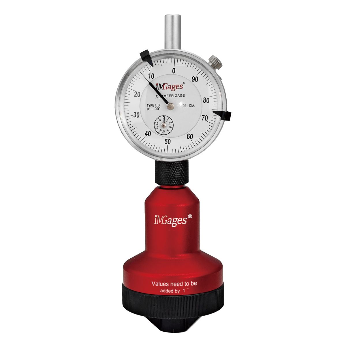 PRO-SERIES 0-1" 0-90 DEGREE DIAL INTERNAL COUNTERSINK CHAMFER GAGE (4400-0090)