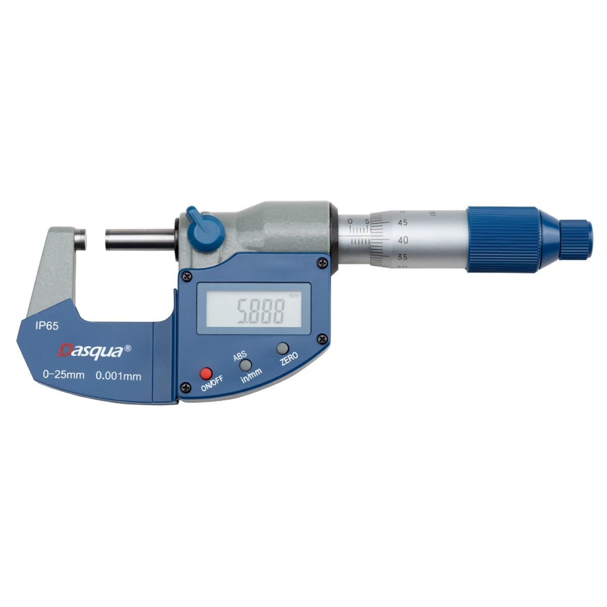 DASQUA 0-25MM/0-1" IP65 DIGITAL OUTSIDE MICROMETER (4410-1105)
