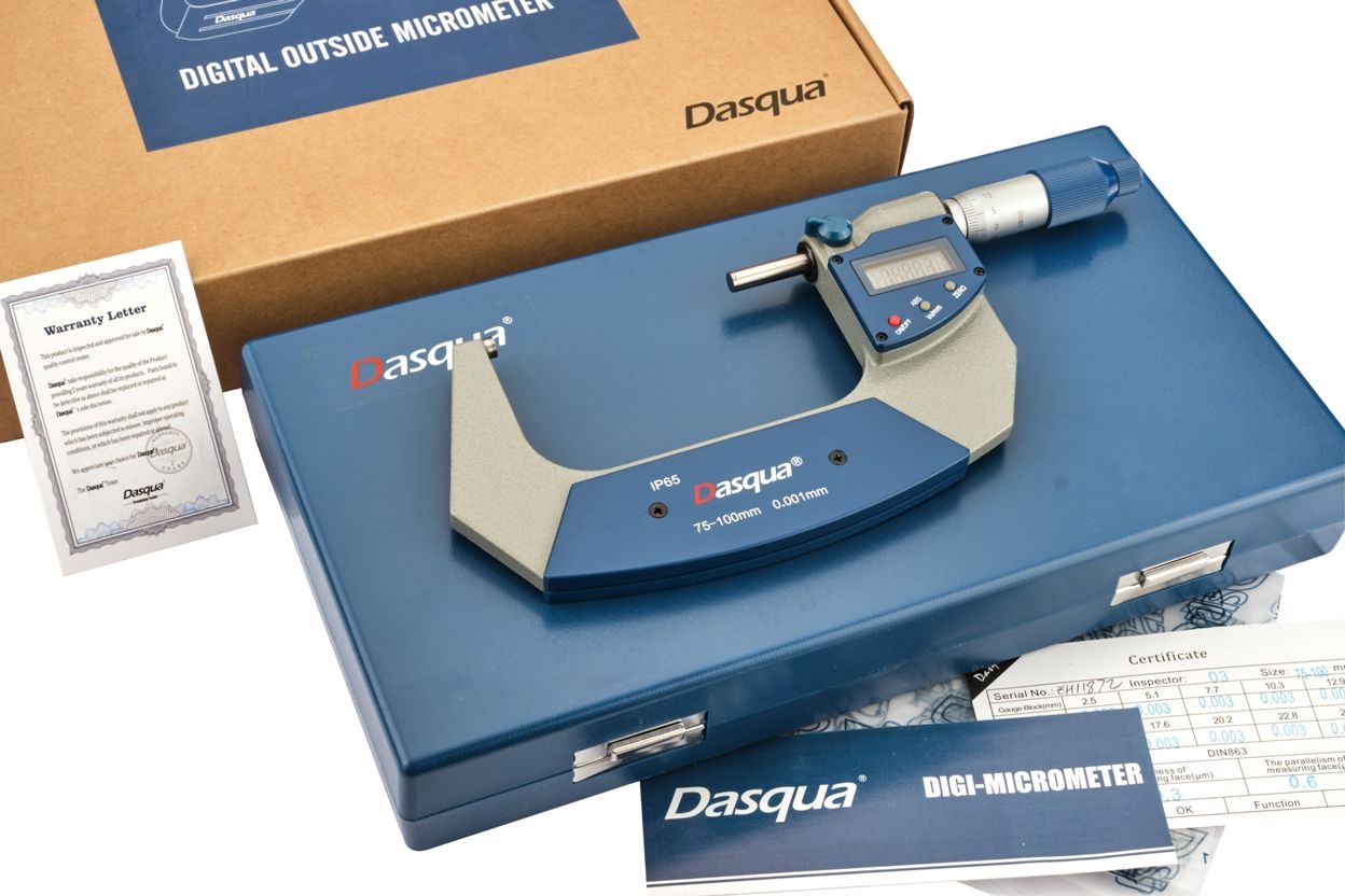 DASQUA 75-100MM/3-4" IP65 DIGITAL OUTSIDE MICROMETER (4410-1120)