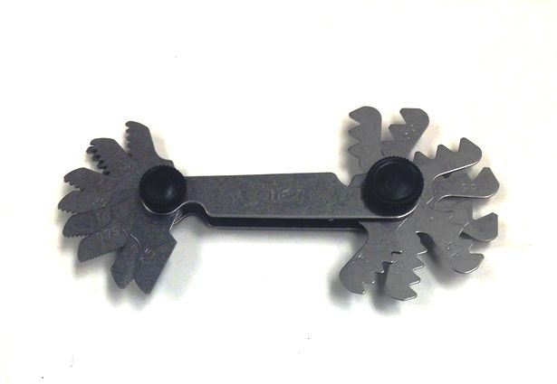 17 PIECE 0.5-7MM 60 DEGREE SCREW PITCH GAGE (4901-0029)