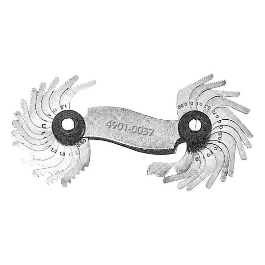 51 PIECE 4-84TPI 60 DEGREE SCREW PITCH GAGE (4901-0037)