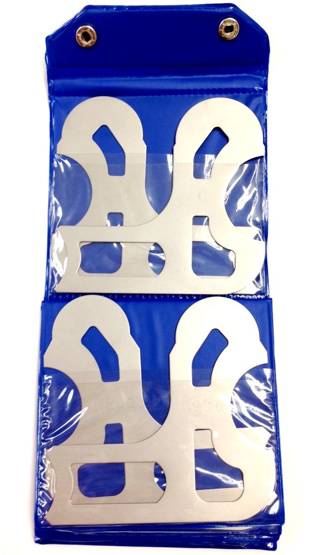 10 PIECE RADIUS GAGE SET - .55-1" (4901-0044)