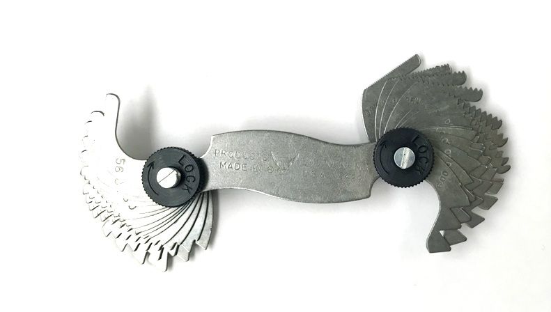 USA MADE 4-84 TPI & 0.50-6.00MM 28 PIECE SCREW PITCH GAGE (4901-0095)