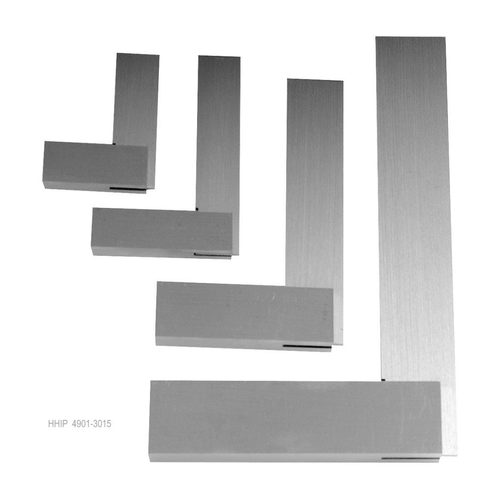 4 PIECE 4-6-9 & 12" MACHINIST STEEL SQUARE SET (4901-3015)