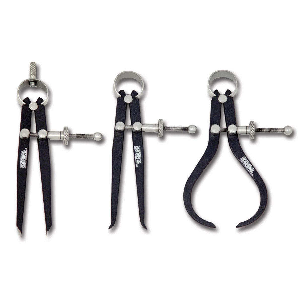 PRO-SERIES 4" 3 PIECE SPRING CALIPER & DIVIDER SET (4906-0071)