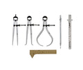 HHIP 6 PIECE SPRING CALIPERS, DIVIDER & RULE MEASURING KIT (4906-0106)