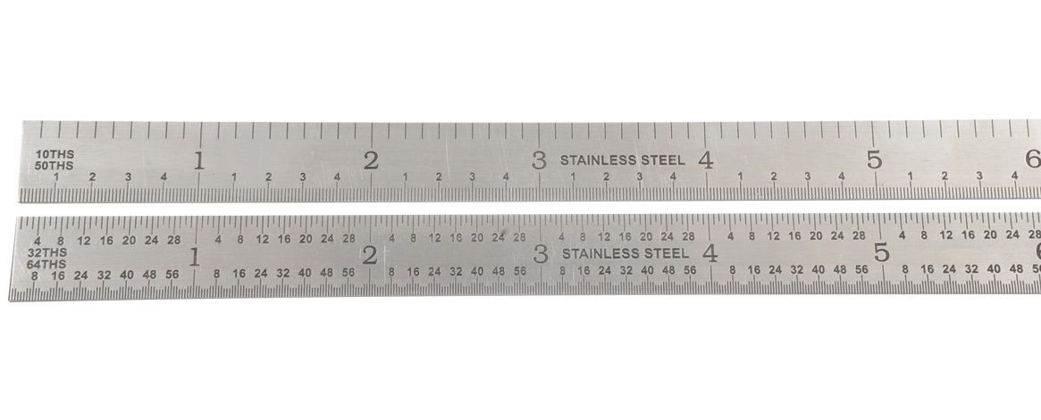 HHIP 36 X 3/4" 3R FLEX RULE GRADUATIONS 1/32,1/64,10THS & 50THS (4906-0165)