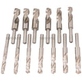 13 PIECE COBALT SILVER & DEMMING DRILL SET WITH 1/2" SHANK (5000-0012)