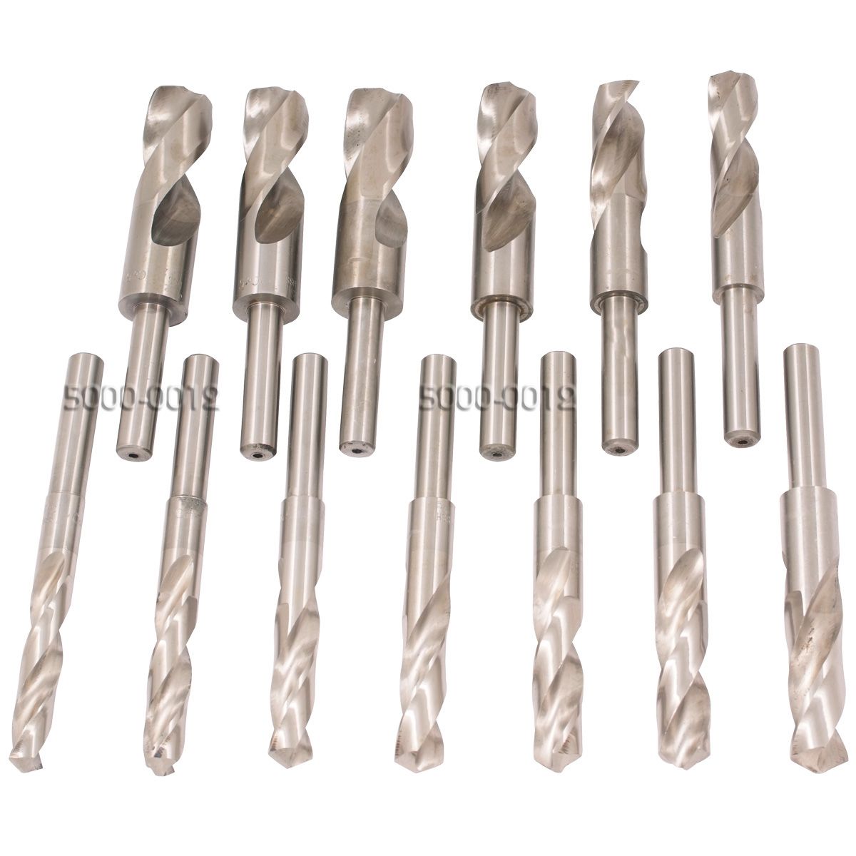 13 PIECE COBALT SILVER & DEMMING DRILL SET WITH 1/2" SHANK (5000-0012)
