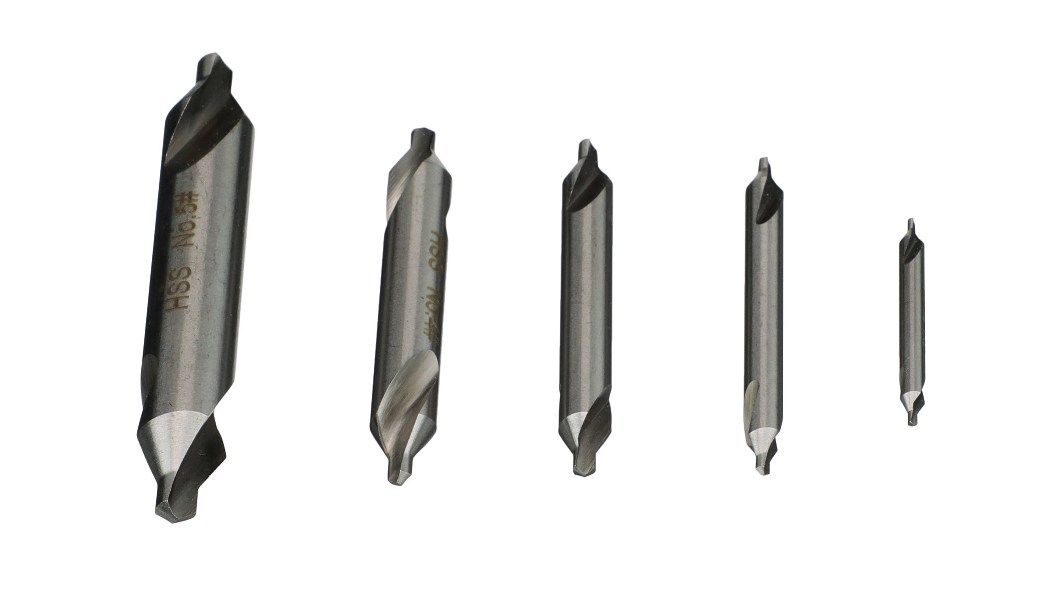 5 PIECE NO.1-NO.5 HIGH SPEED STEEL CENTER DRILL SET (5000-0020)