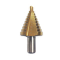 1/4-1-3/8" TiN COATED HIGH SPEED STEEL STEP DRILL WITH 10 STEPS (5000-0876)