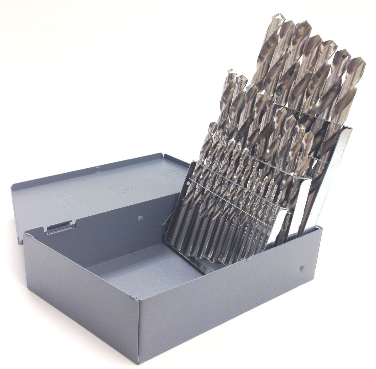 29 PIECE 1/16-1/2 BRIGHT HIGH SPEED STEEL JOBBER DRILL SET USA (5001-0029)