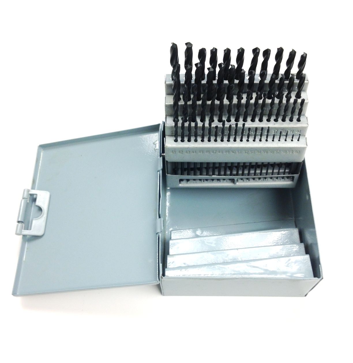 61 PIECE #1-60 HIGH SPEED STEEL WIRE GAGE DRILL SET (5001-1060)
