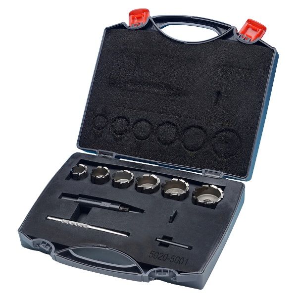 9 PIECE 7/8~1-1/2" HIGH SPEED STEEL ANNULAR CUTTER SET (5020-5001)