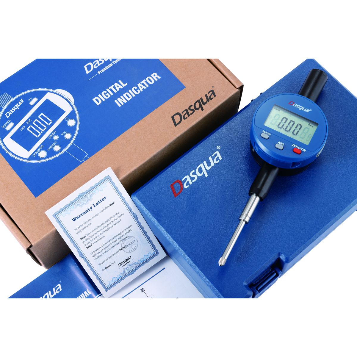 DASQUA 0-25.4MM/0-1.0" 0.01MM/0.0005" DIGITAL INDICATOR (5260-1110)