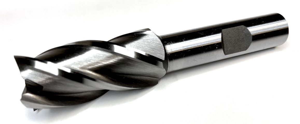 3/4 X 1/2" 4 FLUTE HIGH SPEED STEEL SINGLE END CENTER CUT END MILL (5802-0750)