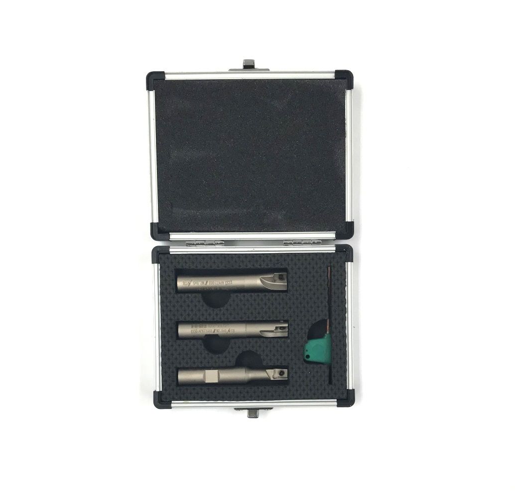3 PIECE 1/2" SQUARE SHOULDER INDEXABLE END MILL SET (5822-0360)