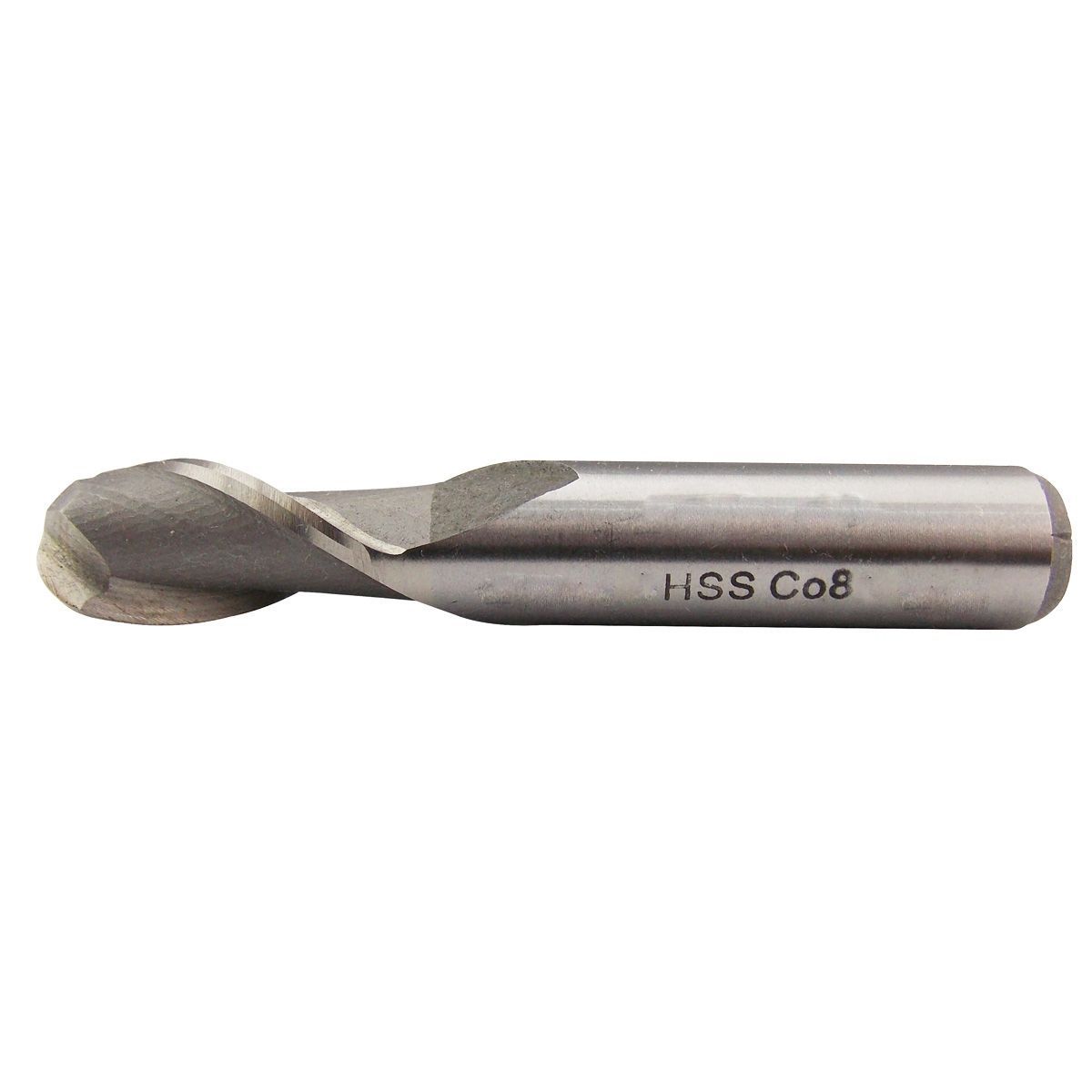 1/8 X 3/8" 2 FLUTE M42 COBALT SINGLE END BALL END MILL (5842-0125)