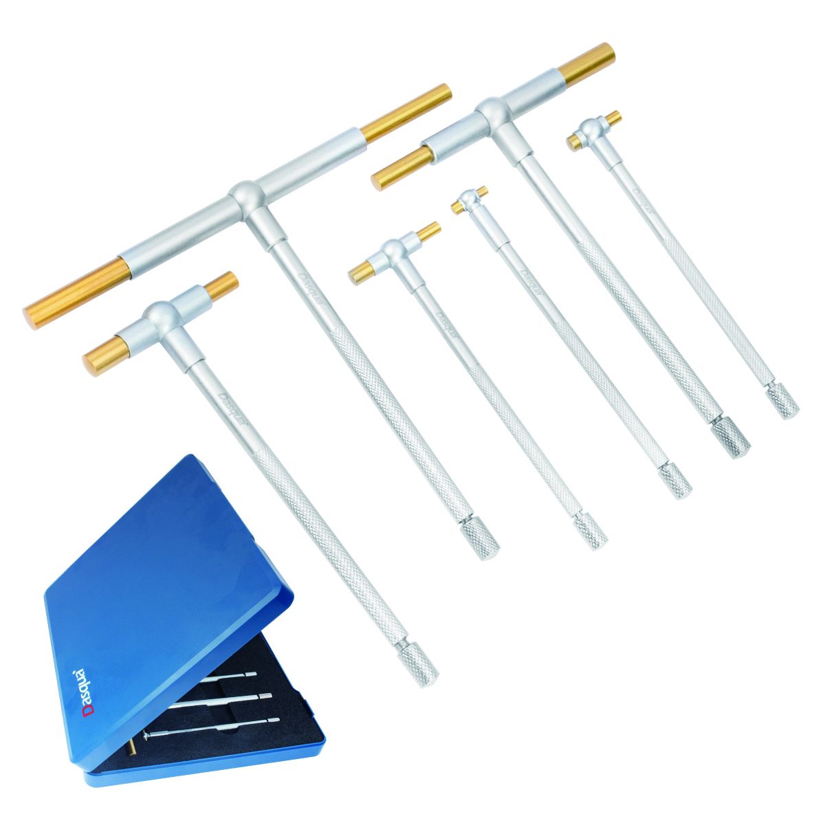 DASQUA 6 PIECE TiN COATED 5/16 TO 6" TELESCOPING GAGE SET (5911-0012)