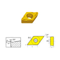 DCMT 21.52-EM COATED CARBIDE INSERT (6004-1022)