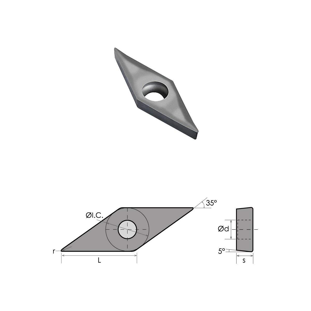VCGX -332 LH CARBIDE INSERT FOR ALUMINUM (6058-0332)