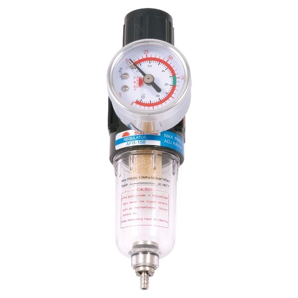1/8 NPT INTEGRAL FILTER/REGULATOR 1 PIECE UNIT WITH DRAIN (CLEAR) (7600-1760)