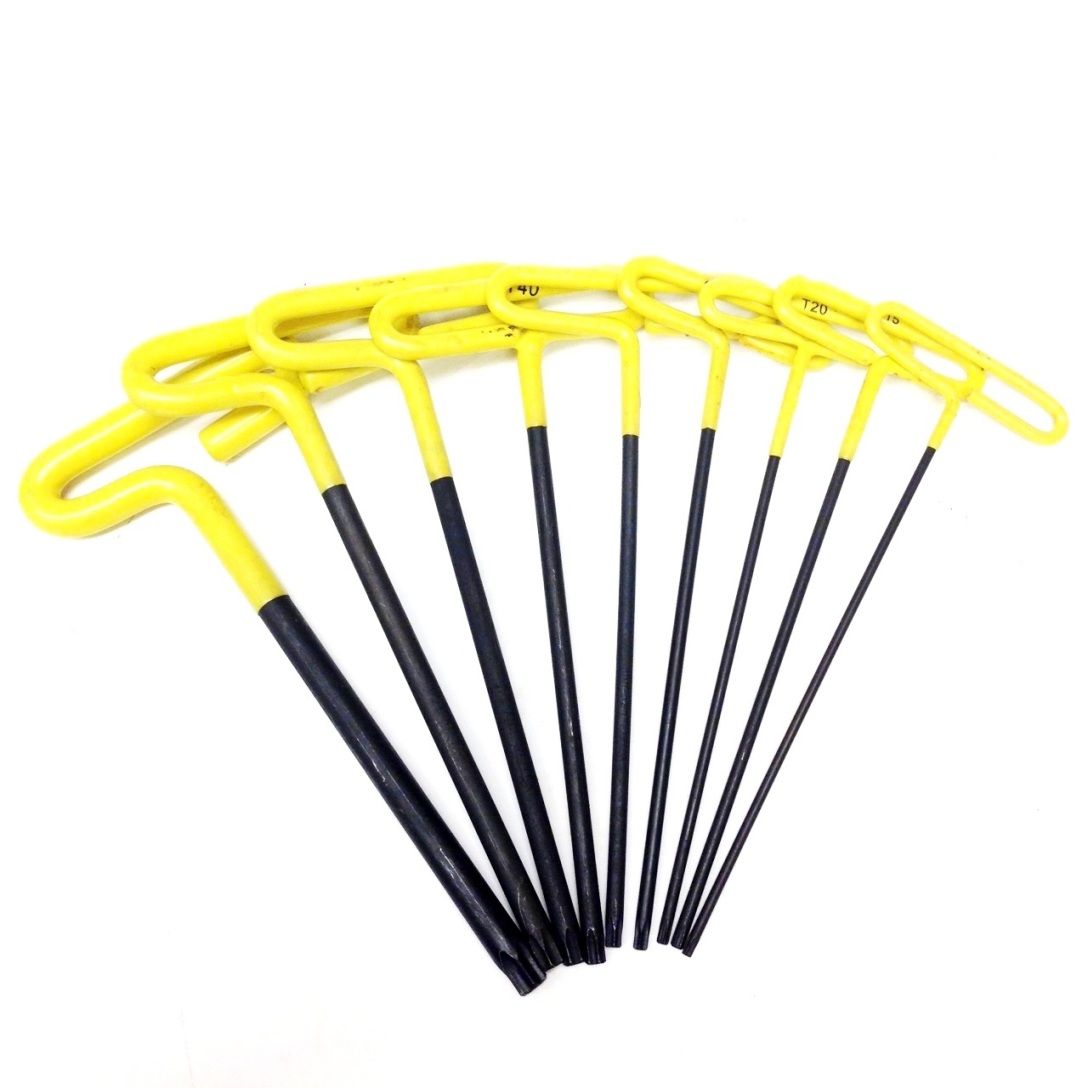 9 PIECE T-HANDLE TORX DRIVER SET TAMPER PROOF (7900-0001)