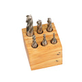 1/8-1/2" 6 PIECE 4-FLUTE M2 BALL NOSE END MILL SET (8001-0007)