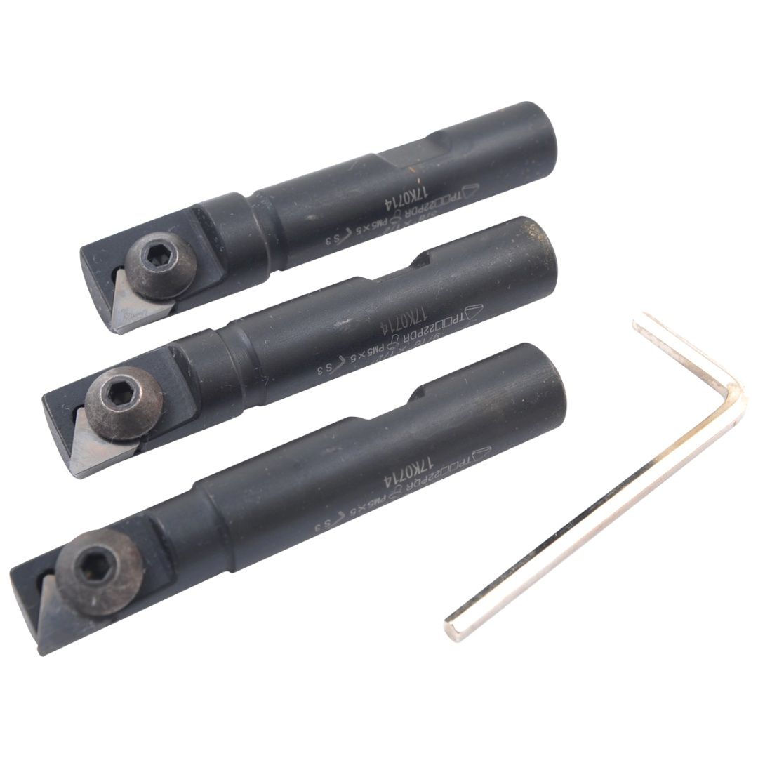 3 PIECE 1/2" SHANK MINI INDEXABLE END MILL SET (8005-0020)