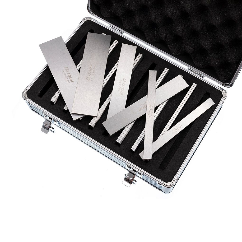 DASQUA 1/8" X 6" 10 PIECE PREMIUM PARALLEL SET WITH ALUMINUM CASE (8204-0015)