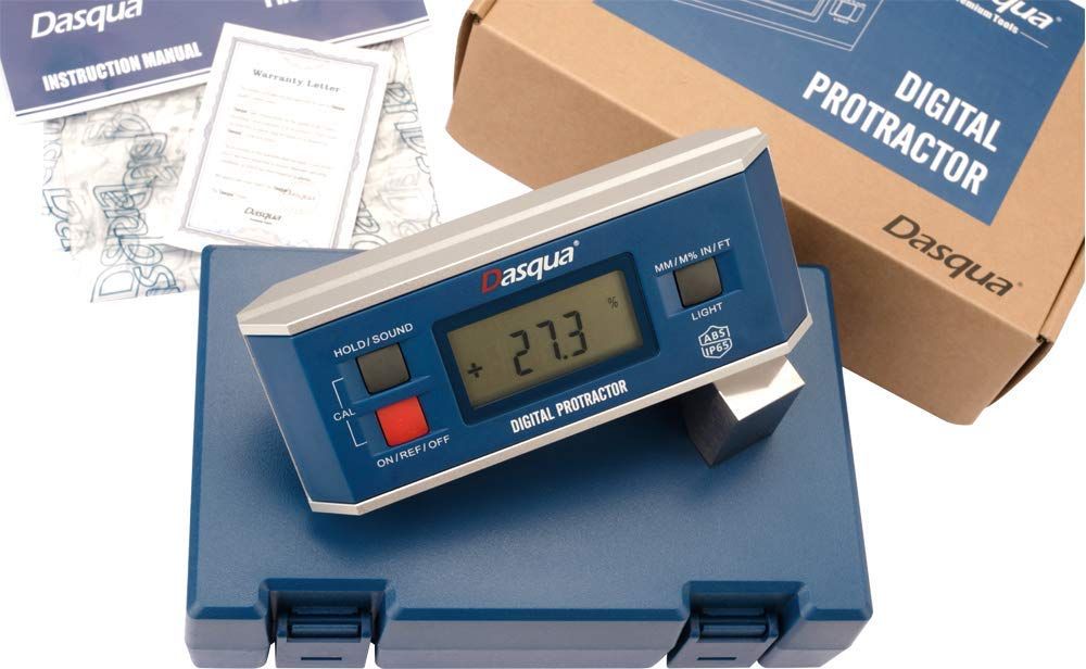 DASQUA 4 X 90 DEGREE DIGITAL LEVEL-PROTRACTOR-ANGLE FINDER (8400-0005)