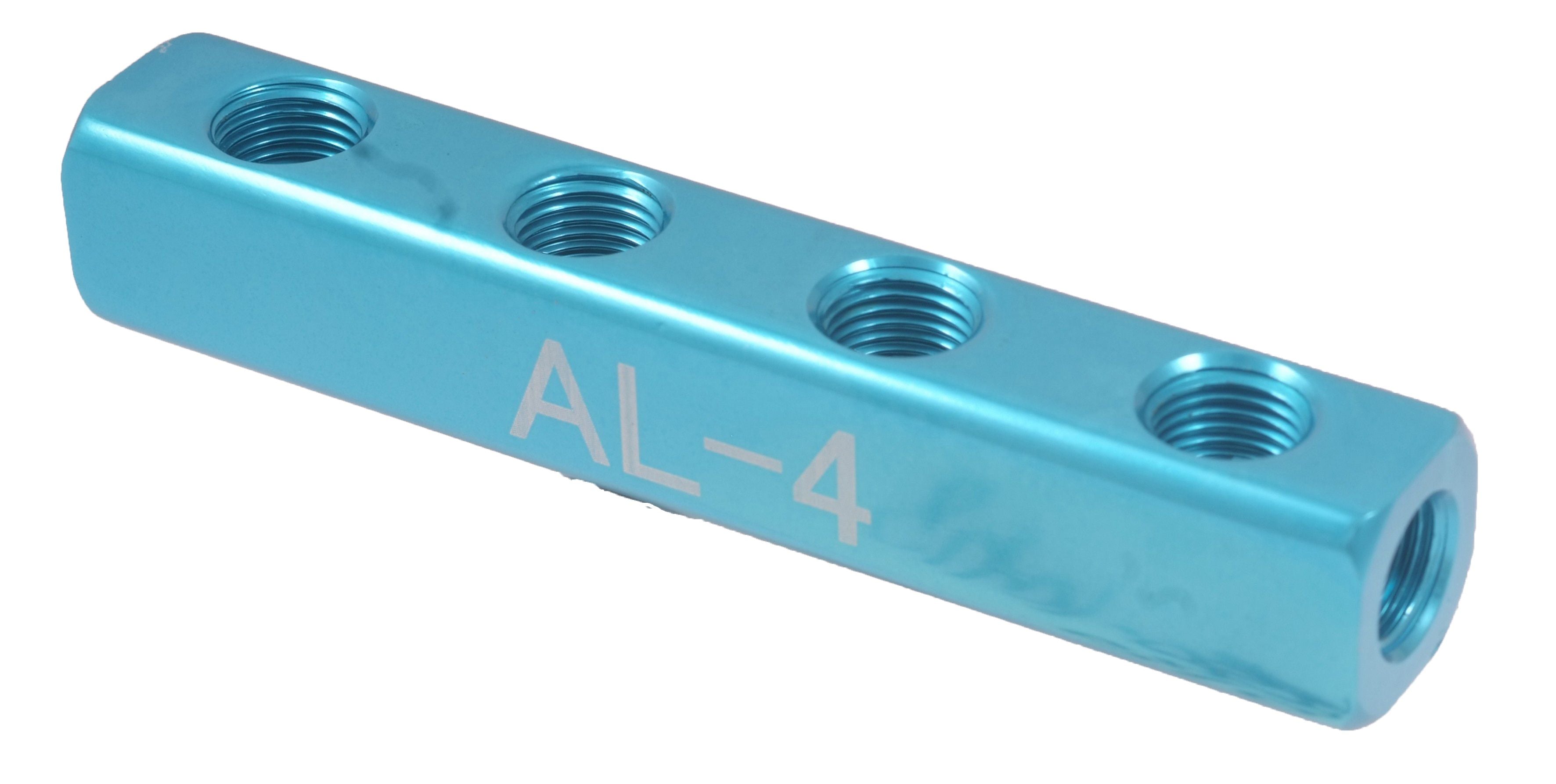 4-PORT STRAIGHT CONNECTION MANIFOLD - 1/4 INLETS AND OUTLETS (8401-0310)