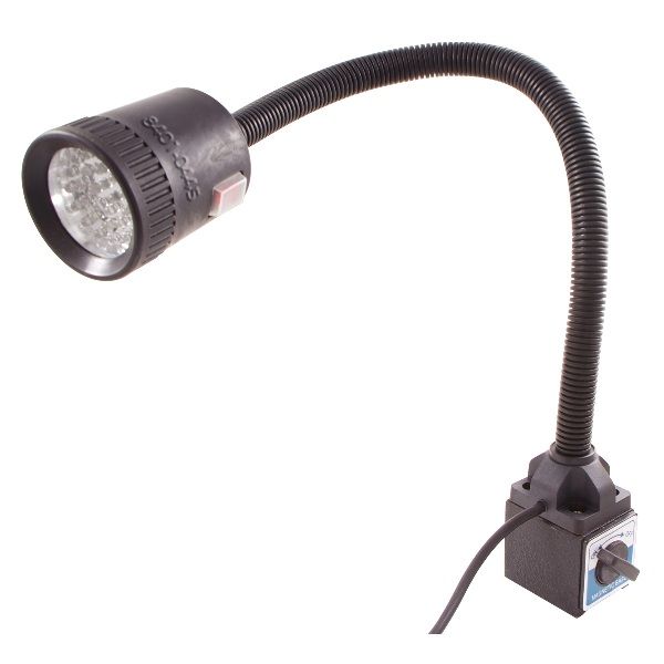 LED GOOSE NECK WORK LIGHT ON MAGNETIC BASE - 18 1/2" FLEXIBLE SHAFT (8401-0445)