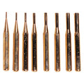 8 PIECE BRASS PUNCH SET - MADE IN THE USA (8600-4108)