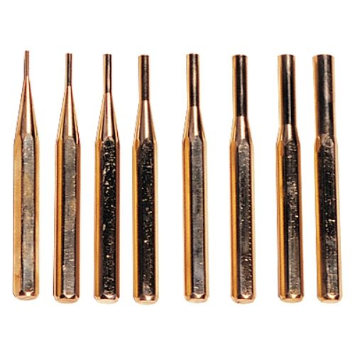 8 PIECE BRASS PUNCH SET - MADE IN THE USA (8600-4108)