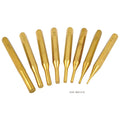 8 PIECE BRASS PIN PUNCH SET (8600-4110)
