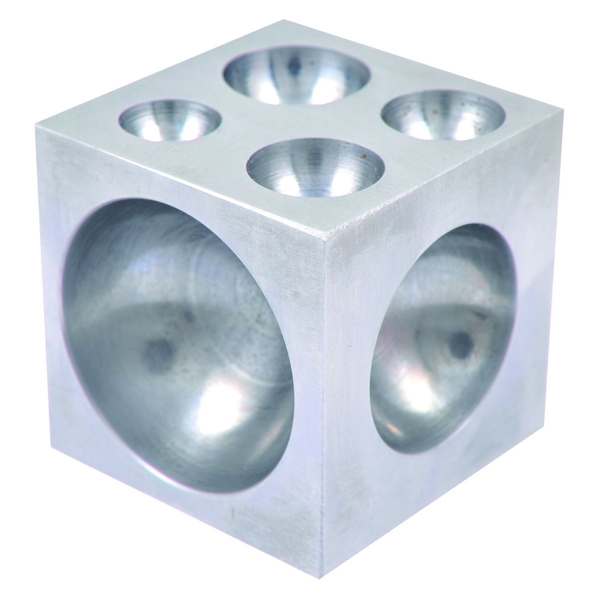 49MM X 49MM DAPPING BLOCK SQUARE WITH STEEL 4-40MM CAVITIES (8606-3400)